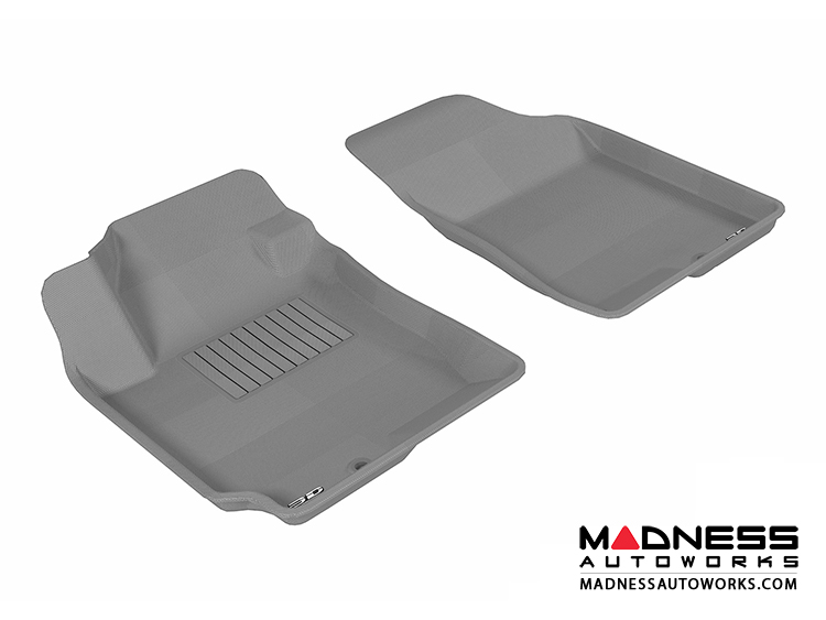 Hyundai Elantra Sedan Floor Mats (Set of 2) - Front - Gray by 3D MAXpider